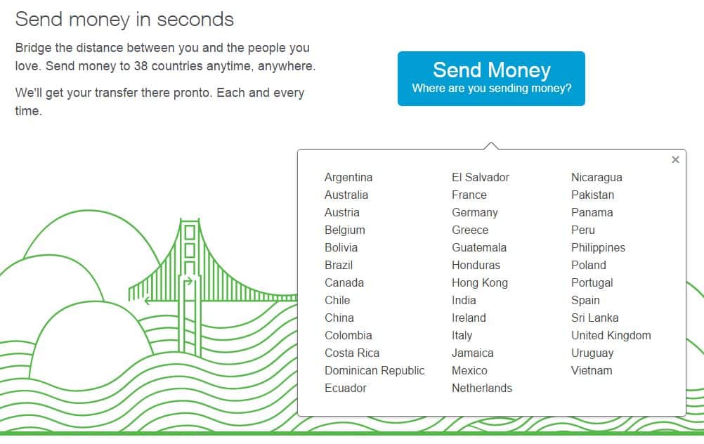 Xoom send money online