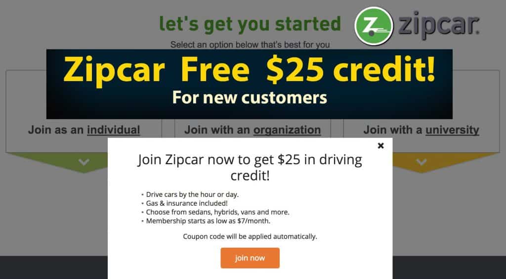 Zipcar promo code