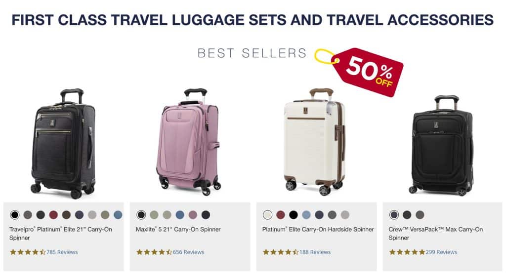Travelpro promo code 50% off